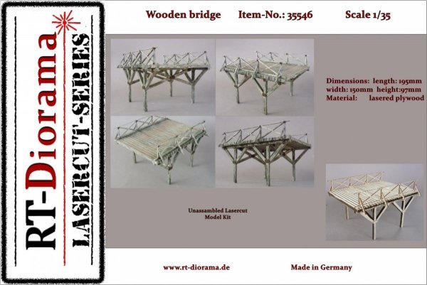 RT-Diorama 35546 Wooden bridge 1/35