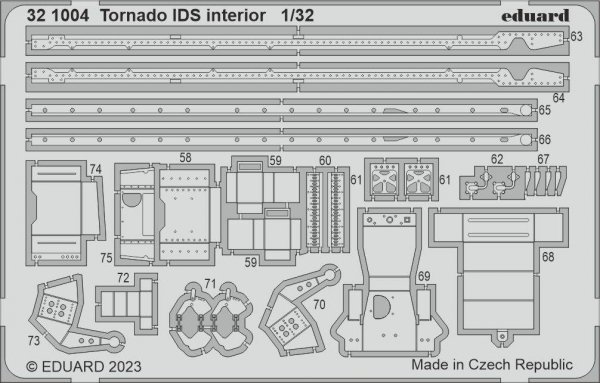 Eduard 321004 Tornado IDS interior ITALERI 1/32