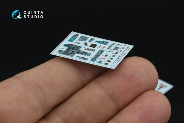 Quinta Studio QD48660 MiG-27M Flogger-J 3D-Printed &amp; coloured Interior on decal paper (Trumpeter) 1/48