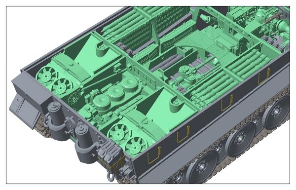 Rye Field Model 5003 Pz.kpfw.VI Ausf. E Tiger I Early Production (full interior)