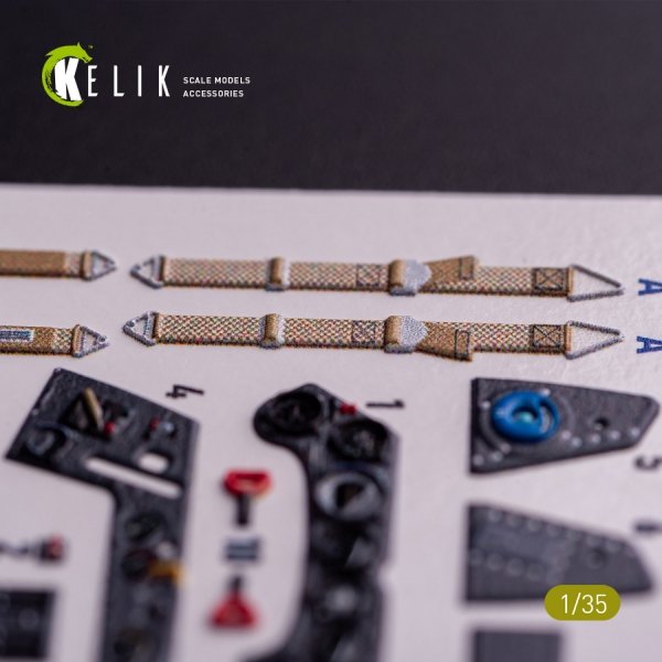 Kelik K35042 FW-190A-8 - interior 3D decals for Border Models kit 1/35