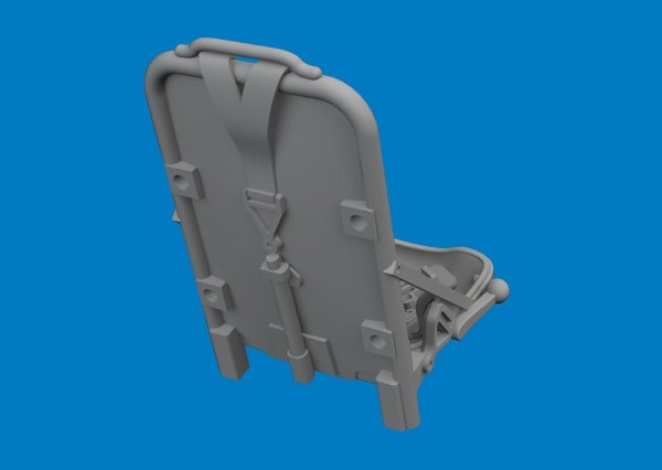 Eduard 672448 P-51D seat w/ integral seat belts PRINT for ARMA HOBBY 1/72