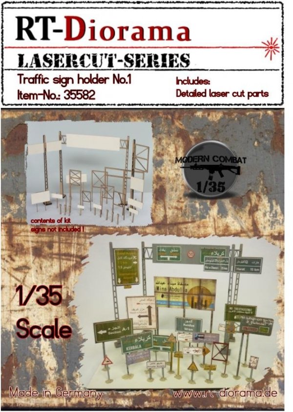 RT-Diorama 35582 Traffic sign holder No.1 1/35