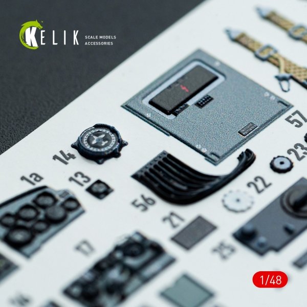 Kelik K48143 Do-217 N/J - interior 3D decals for ICM kit (1/48)