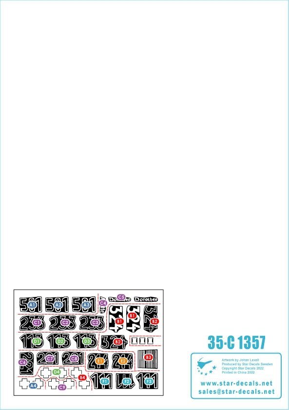 Star Decals 35-C1357 East Front Tigers s.Pz.Abt. 501 1943-44 1/35