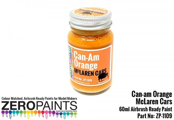 Zero Paints ZP-1109 Can-Am Mclaren Orange Paint 60ml