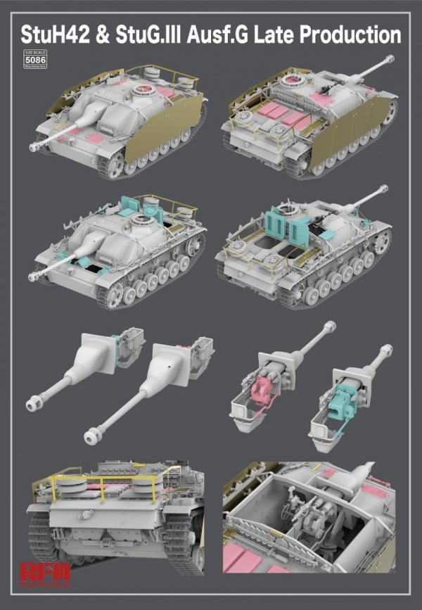 Rye Field Model 5086 StuH42 &amp; StuG.III Ausf.G Late Production 1/35