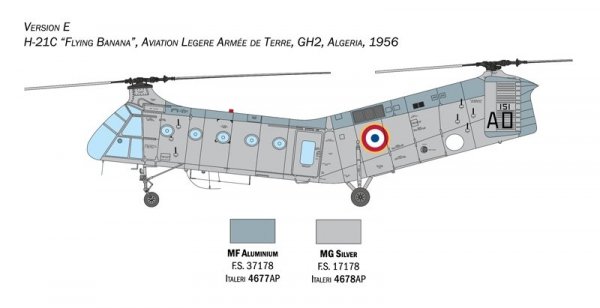 Italeri 2774 H-21C &quot;Flying Banana&quot; Gunship 1/48
