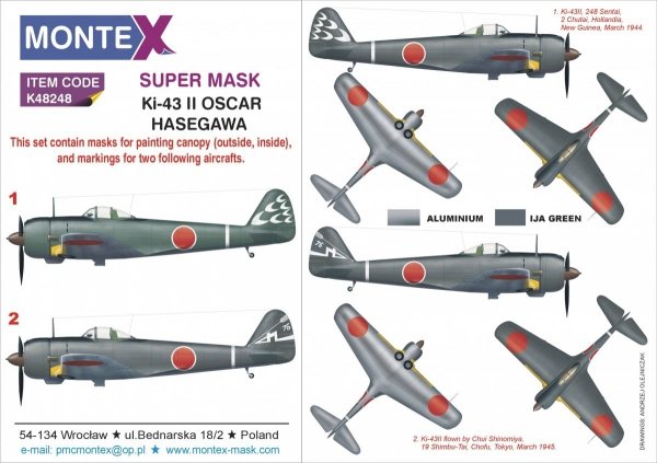 Montex K48248 Ki-43II OSCAR 1/48