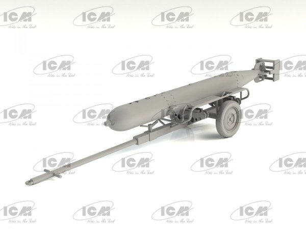 ICM 48404 WWII German Torpedo Trailer 1/48