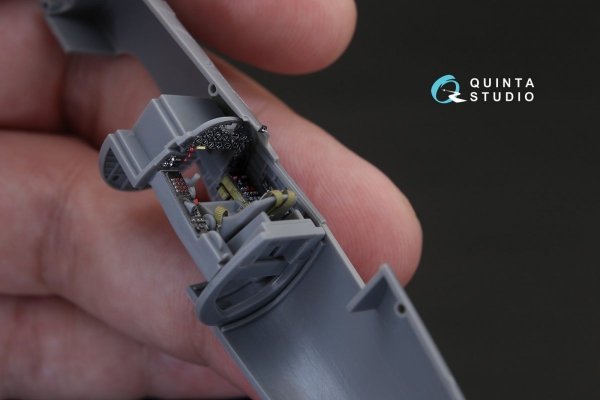 Quinta Studio QD72022 F4U-1A Corsair 3D-Printed &amp; coloured Interior on decal paper (for Tamiya kit) 1/72