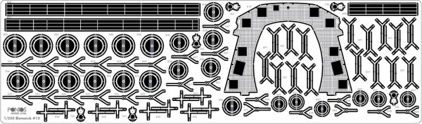 Pontos 23001F2 BISMARCK 1941 Detail Up Set Basic Ver.2 (1:200)