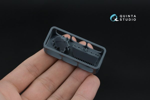 Quinta Studio QD+48560 MiG-25PD 3D-Printed &amp; coloured Interior on decal paper (ICM) (with 3D-printed resin parts) 1/48