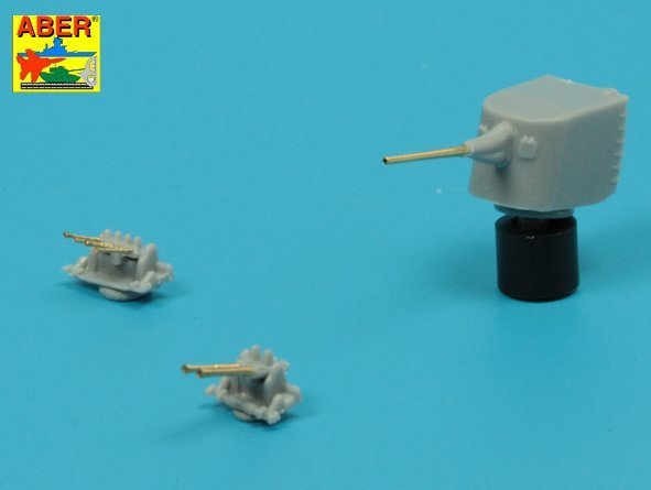 Aber 350L-75 Barrels set for Japnnese Light Cruiser like: Abukama; Isuzu; Kinu; Nagara; Natori; Yura -140mm x 7, 25mm x 4, 13mm x 4 (1:350)