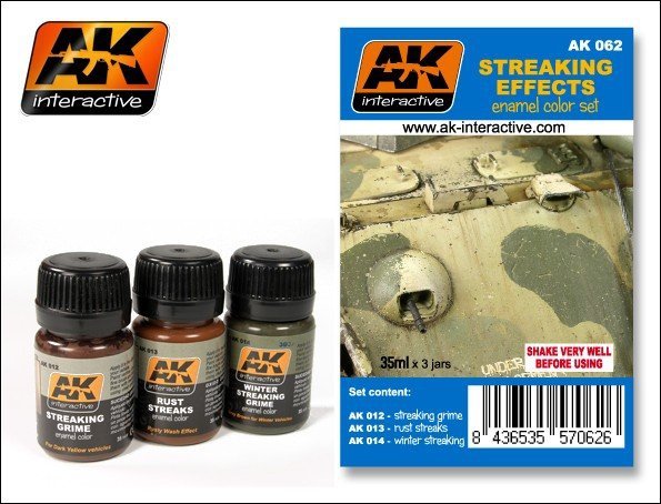 AK Interactive AK062 Streaking Effects Set