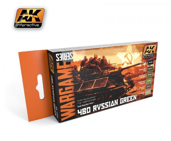 AK Interactive AK1553 4bo russian green set (wargame series)