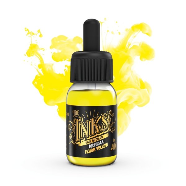 AK Interactive AK16044 FLUOR YELLOW – INK 30ml