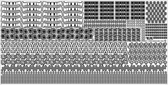 Pontos 37034FN USS BB-63 Missouri 1945 &quot;Advanced&quot; Detail Up Set for Hobbyboss Kit (Teak Tone wooden deck) 1/350