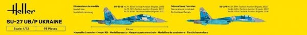 Heller 56371 Starter Set - SU-27 UB/P Ukraine 1/72