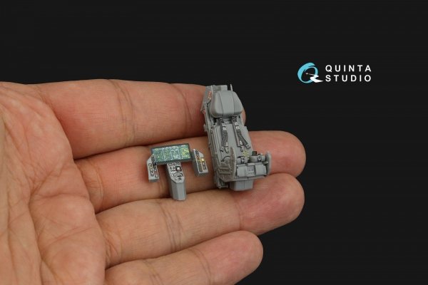 Quinta Studio QD48288 F-35A 3D-Printed &amp; coloured Interior on decal paper (Tamiya) 1/48