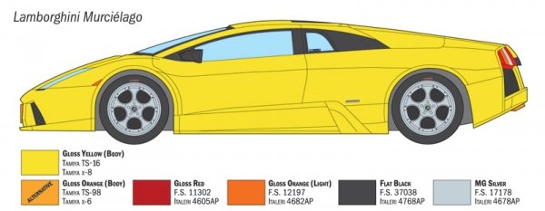 Italeri 3672 Lamborghini Murciélago 1/24