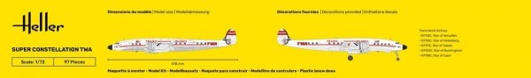 Heller 58391 Super Constellation TWA - Starter Kit 1/72