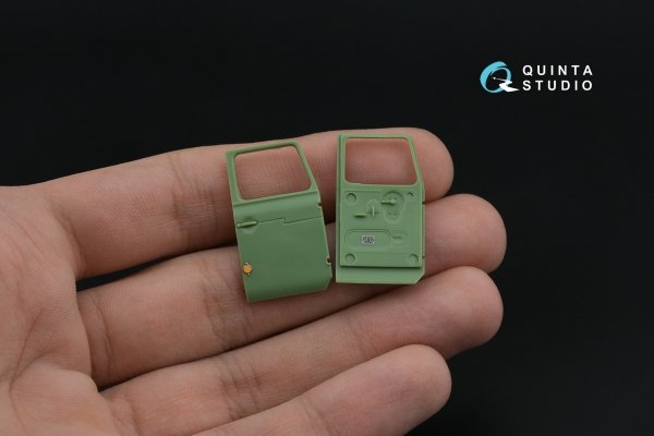 Quinta Studio QD+48568 URAL 4320 3D-Printed &amp; coloured Interior on decal paper (KittyHawk/Zimi model) (with 3D-printed resin parts) 1/48