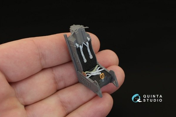 Quinta Studio QD32023 F-16D 3D-Printed &amp; coloured Interior on decal paper (for Academy kit) 1/32