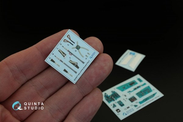 Quinta Studio QD48077 MiG-21PFM 3D-Printed &amp; coloured Interior on decal paper (for Eduard kit) 1/48
