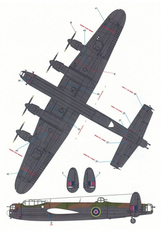 Techmod 48824 Avro Lancaster B Mk I 1/48