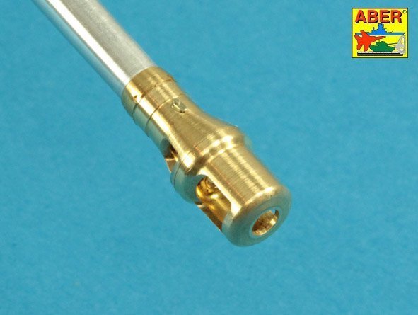 Aber 35L-231 10,5cm KwK L/70 barrel with double baffle muzzle brake for German Pz.Kpfw. VII Lowe 1/35 1/35