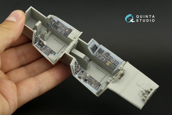 Quinta Studio QD32099 F-14B 3D-Printed &amp; coloured Interior on decal paper (Trumpeter) 1/32
