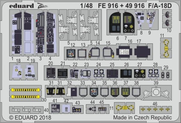 Eduard FE916 F/ A-18D KINETIC MODEL 1/48