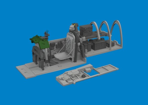 Eduard 6481033 P-51B Birdcage canopy cockpit PRINT EDUARD 1/48