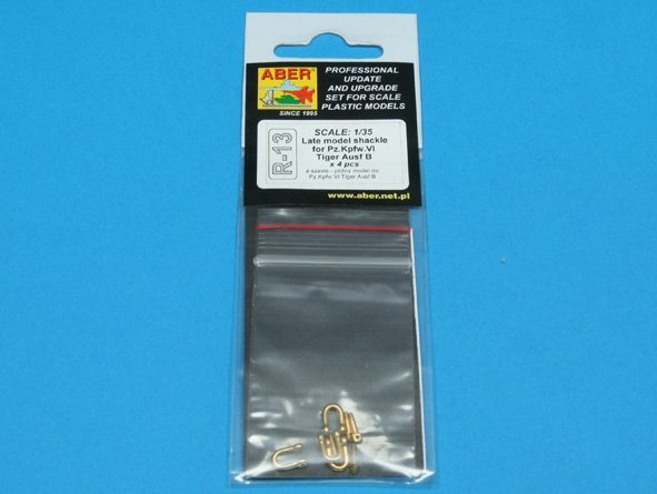 Aber R-13 Late model Shackle for Pz.Kpfw.VI Tiger Ausf.B x4pcs (1:35)