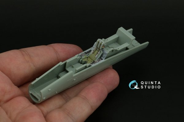 Quinta Studio QD72076 F/A-18A/C early 3D-Printed &amp; coloured Interior on decal paper (Academy) 1/72