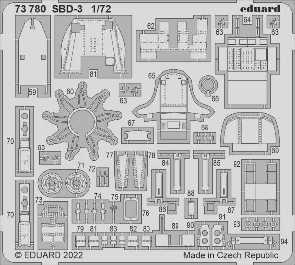 Eduard 73780 SBD-3 FLYHAWK 1/72