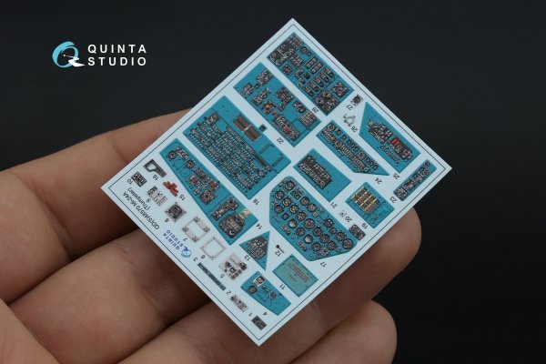 Quinta Studio QD48570 Mi-24A 3D-Printed &amp; coloured Interior on decal paper (Trumpeter) 1/48