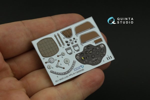 Quinta Studio QD32205 I-16 Type 10/17 3D-Printed coloured Interior on decal paper (ICM) 1/32