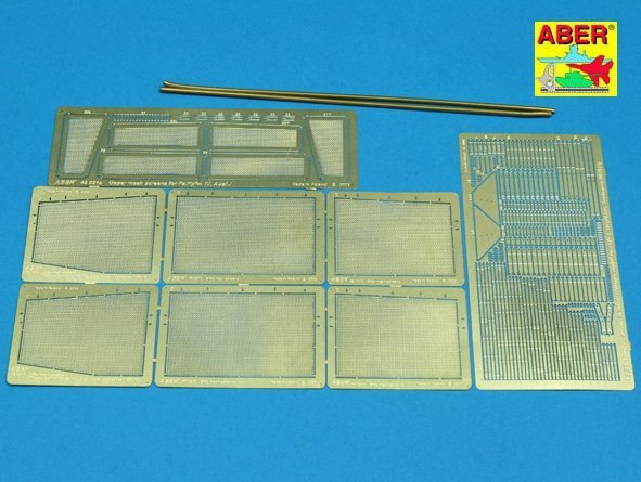 Aber 48021 German medium tank Pz.Kpfw. IV, Ausf. J (also Stug IV late, Jagdpanzer IV A) - vol. 5 - additional set - side mesh skirts (1:48)