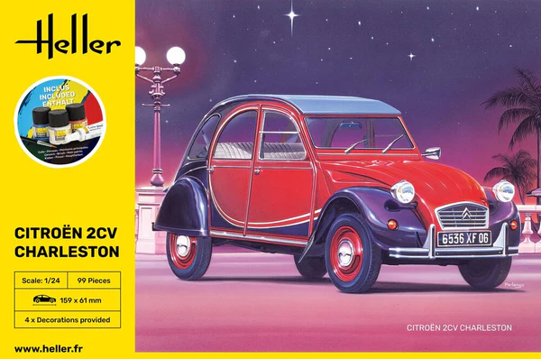 Heller 56766 STARTER KIT Citroën 2CV Charleston 1/24