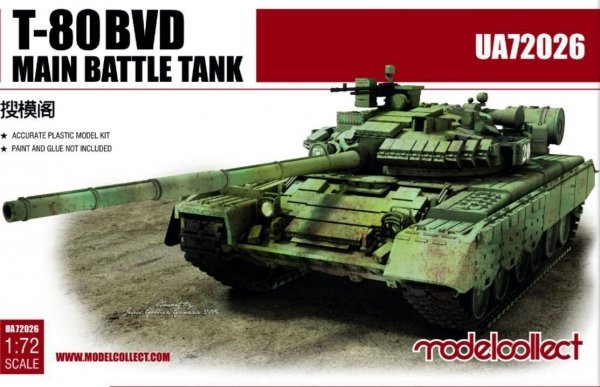 Modelcollect UA72026 T-80BVD Main Battle Tank (1:72)