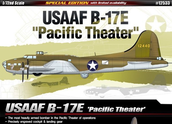 Academy 12533 B-17E USSAF Pacific Theater 1/72