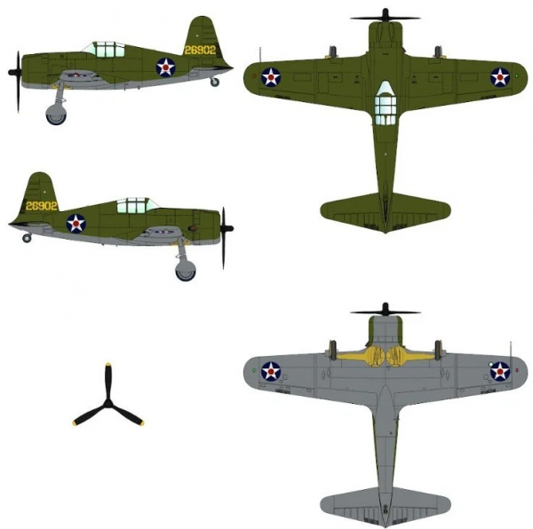 Dora Wings 72040 Vultee P-66 Vanguard 1/72
