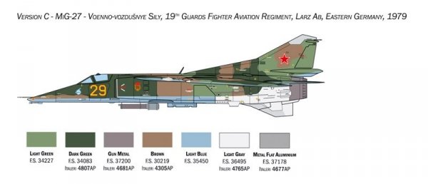 Italeri 2817 MiG-27/MiG-23BN Flogger 1/48