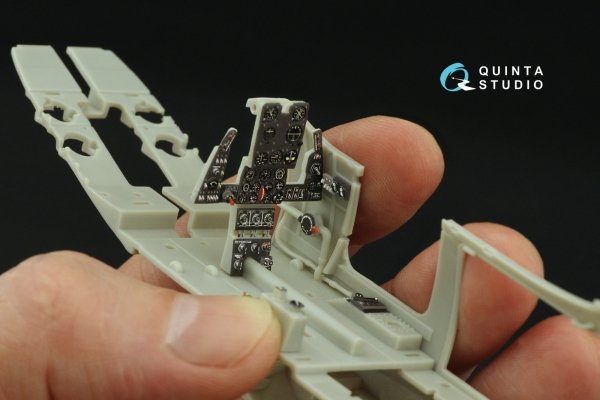 Quinta Studio QD32216 P-39Q/N Airacobra 3D-Printed coloured Interior on decal paper (KittyHawk) 1/32