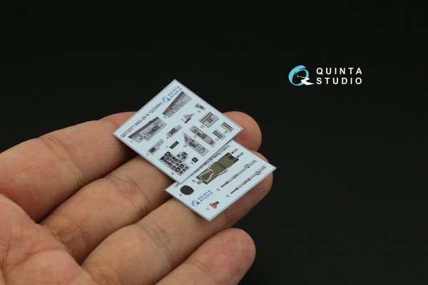 Quinta Studio QD72071 MiG-29 9-12 3D-Printed &amp; coloured Interior on decal paper (GWH) 1/72