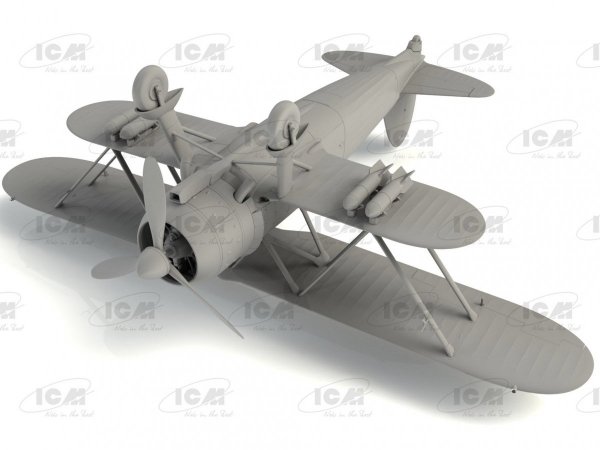 ICM 32025 CR. 42 Falco with Italian Pilots in tropical uniform 1/32