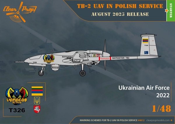 Clear Prop! CP4812 TB.2 UAV in Polish Service STARTER KIT 1/48