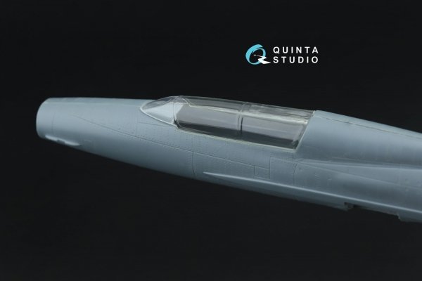 Quinta Studio QC72009 MiG-21UM vacuumed clear vacuformed canopy (for KP kit) 1/72
